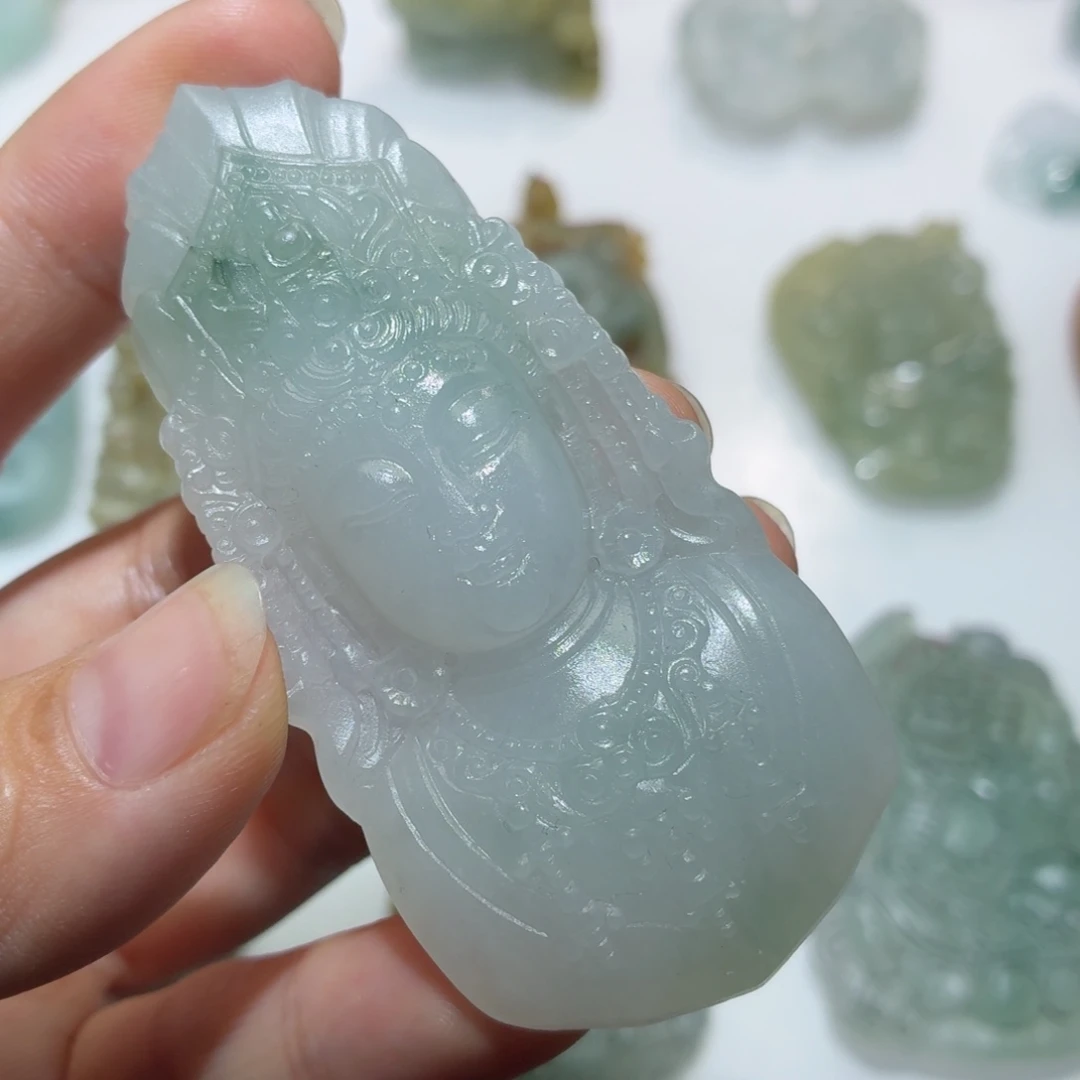 定制翡翠未镶嵌毛货