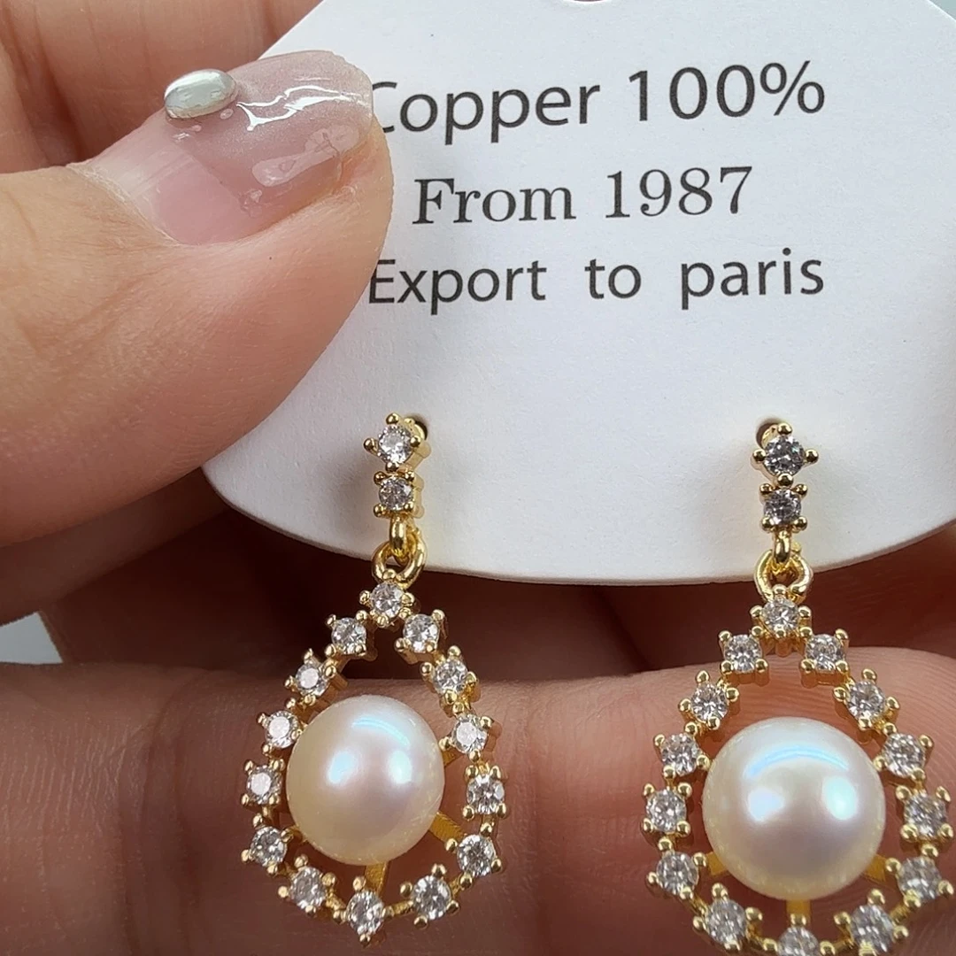 淡水珍珠耳饰未镶嵌