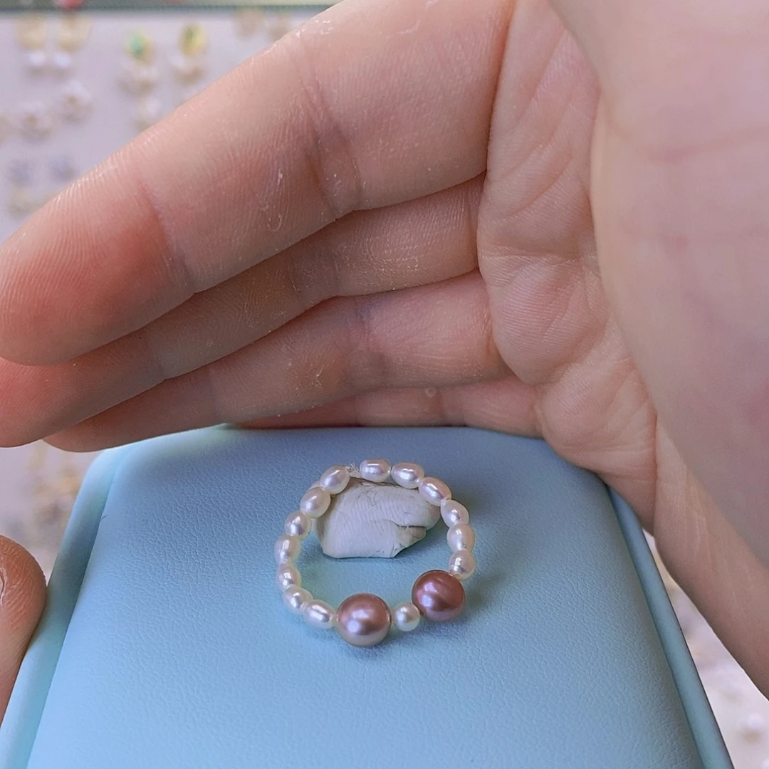 未镶嵌戒指淡水珍珠