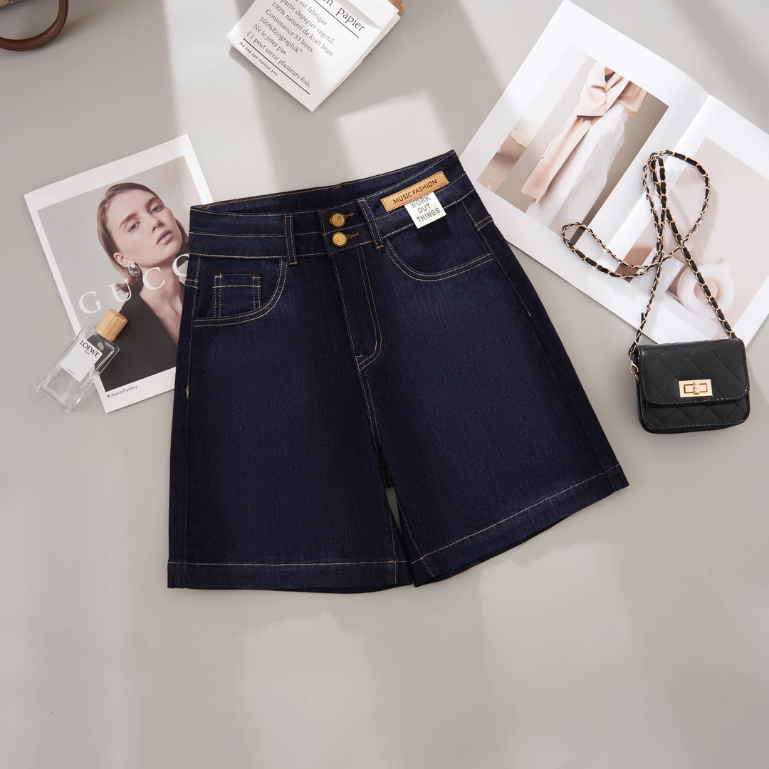 【现货+运费险】E莱赛尔天丝夏季薄款大码显瘦高腰A字版短裤女