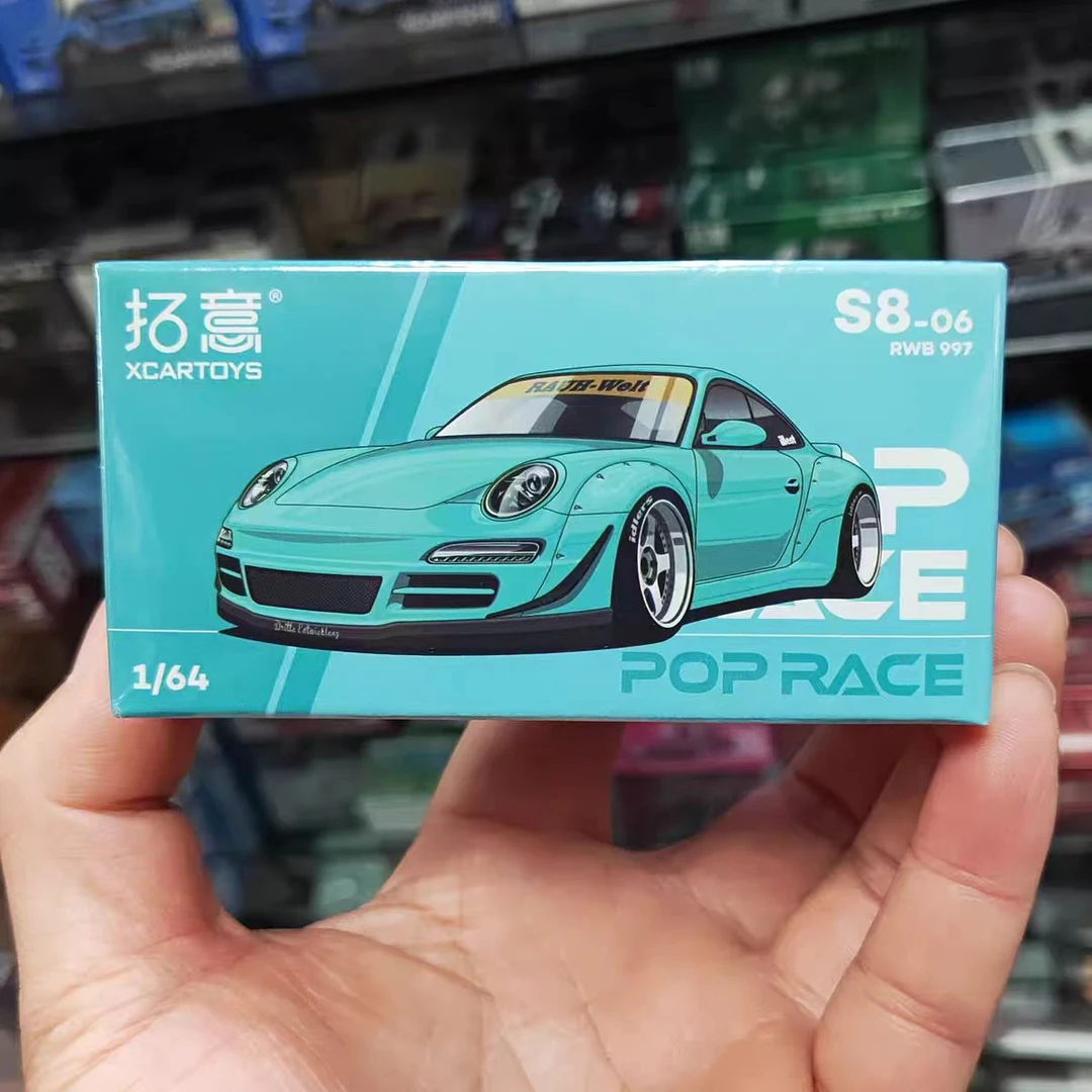 拓意1/64仿真保时捷RWB 997 S8-06赛车合金汽车模型收藏摆件