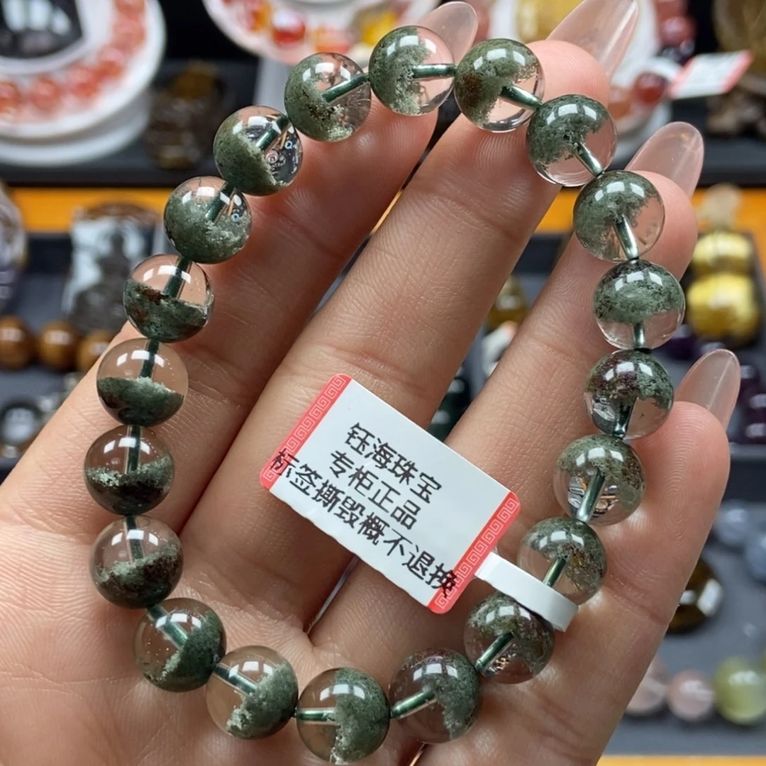 水晶绿幽灵手串未镶嵌9.8mm