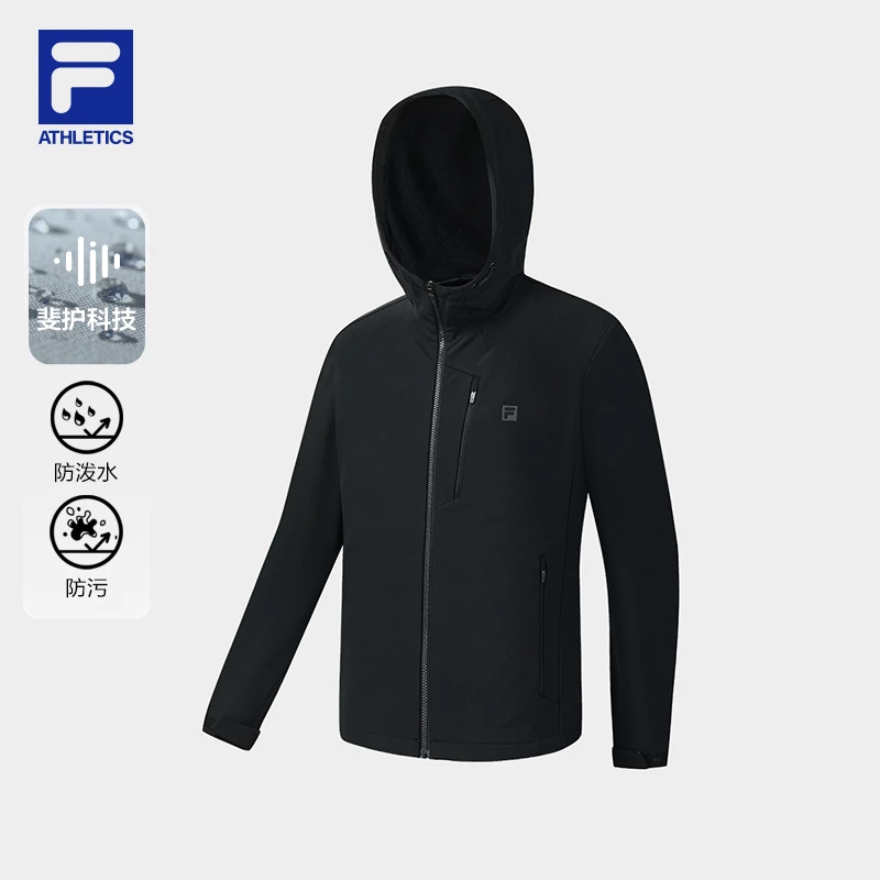 Fila/斐乐夹克外套男子运动舒适户外休闲连帽秋冬经典A61M541709F