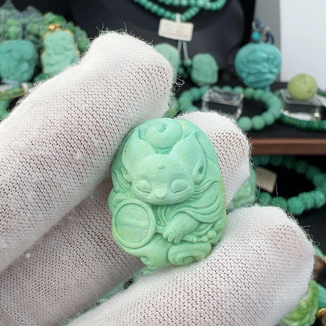 绿松石未镶嵌绿松石主播璐璐