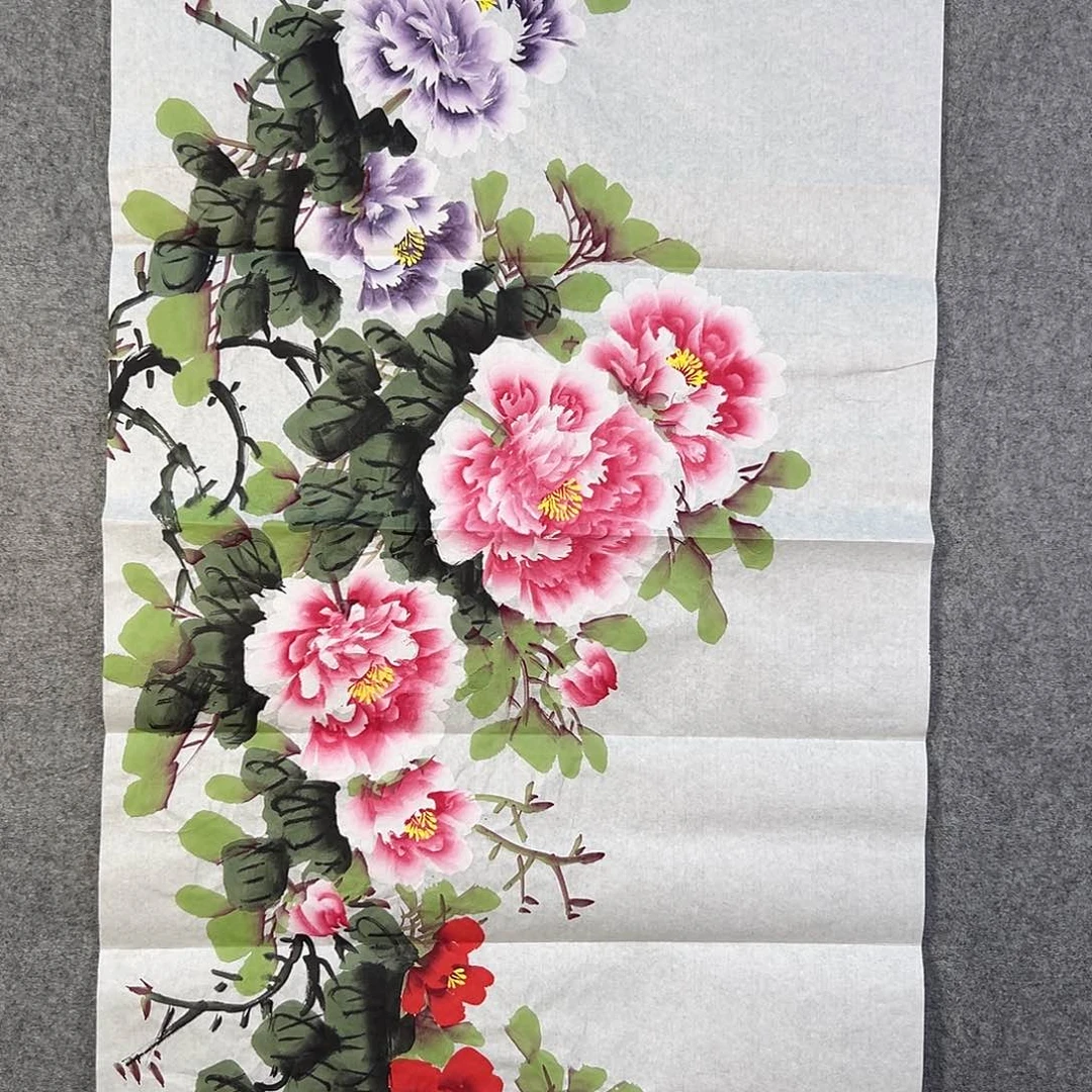 国画081 牡丹花盛开的季节来啦