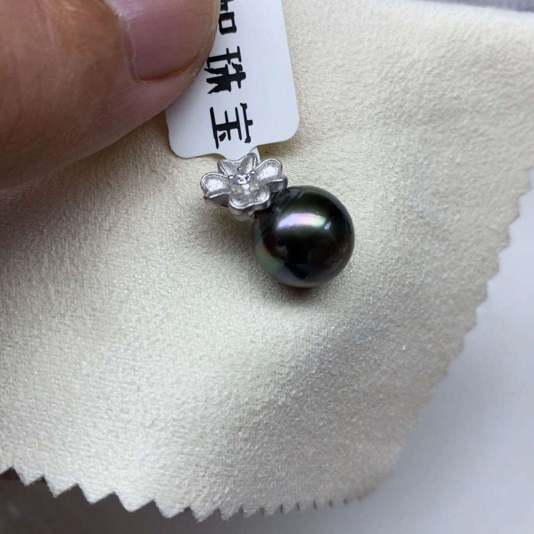 银S925镶嵌海水珍珠颈饰