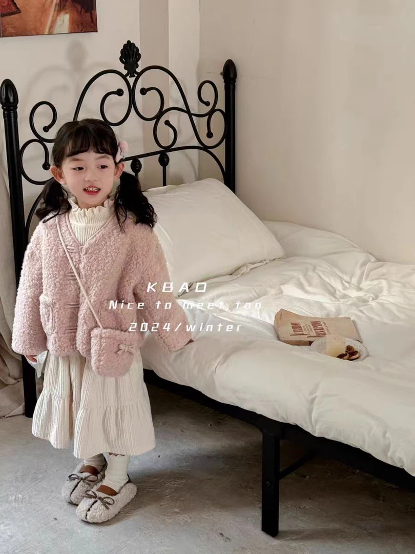 现货Z212女童冬季毛毛外套