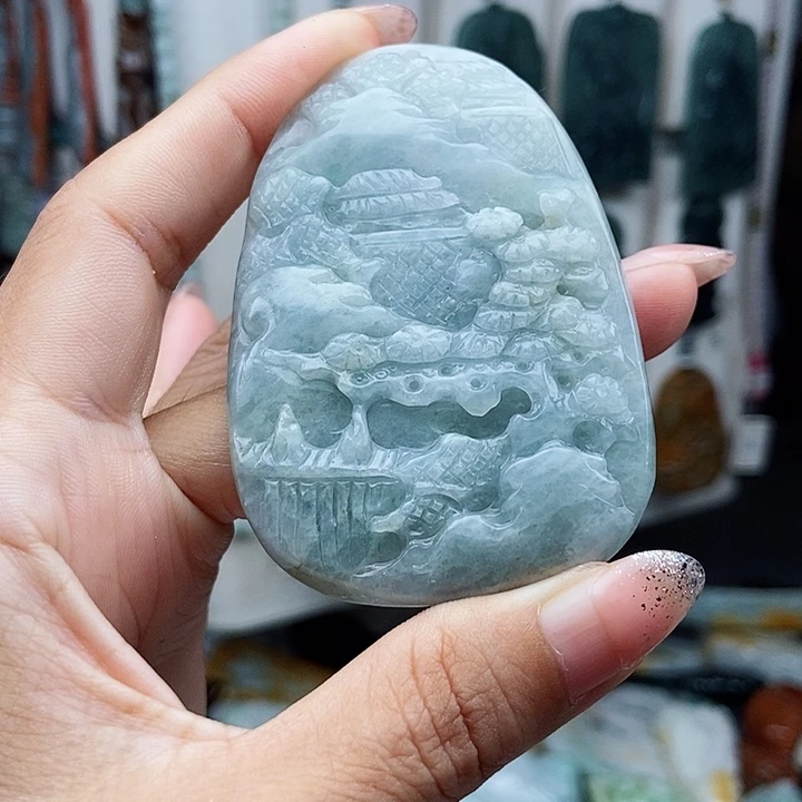 翡翠未镶嵌颈饰翡翠