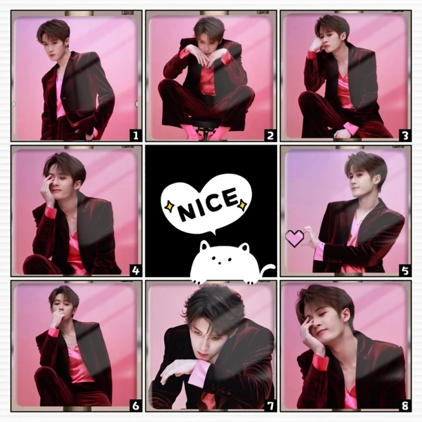 檀健次（超厚曲面玻璃冰箱贴磁吸创意小巧精致多样冰箱贴创意礼品