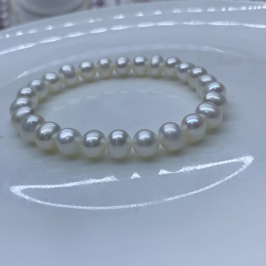 淡水珍珠手链未镶嵌?**咪