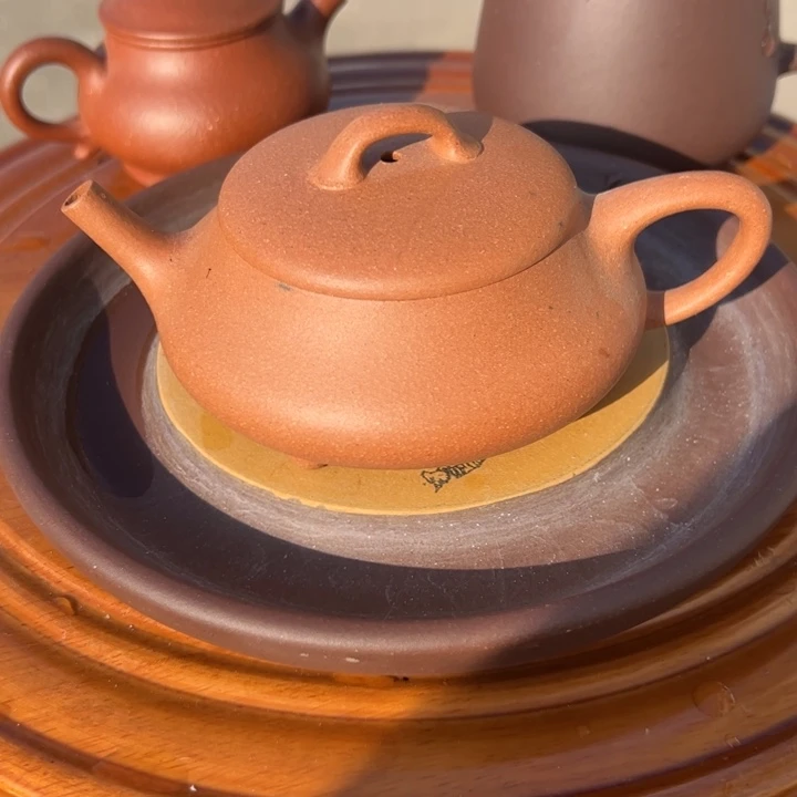 紫砂茶壶精工五彩段亦瓢150cc