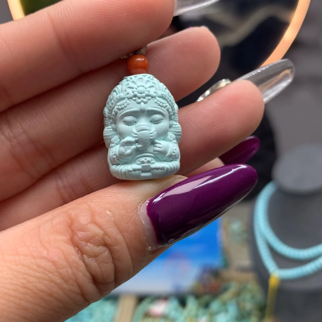 绿松石挂件未镶嵌