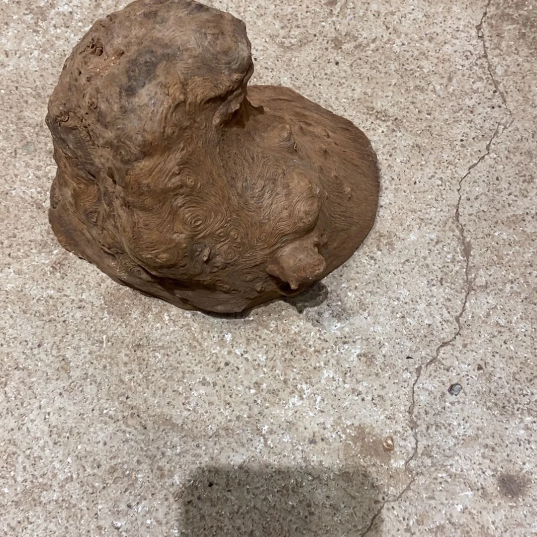 秋***虎荔枝木，随形木材一个