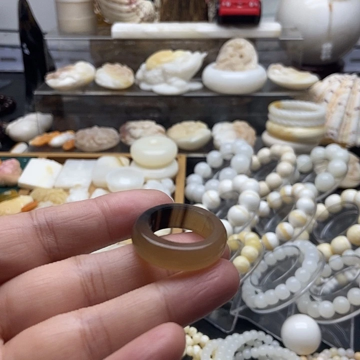 非金属贝壳牦牛角戒指