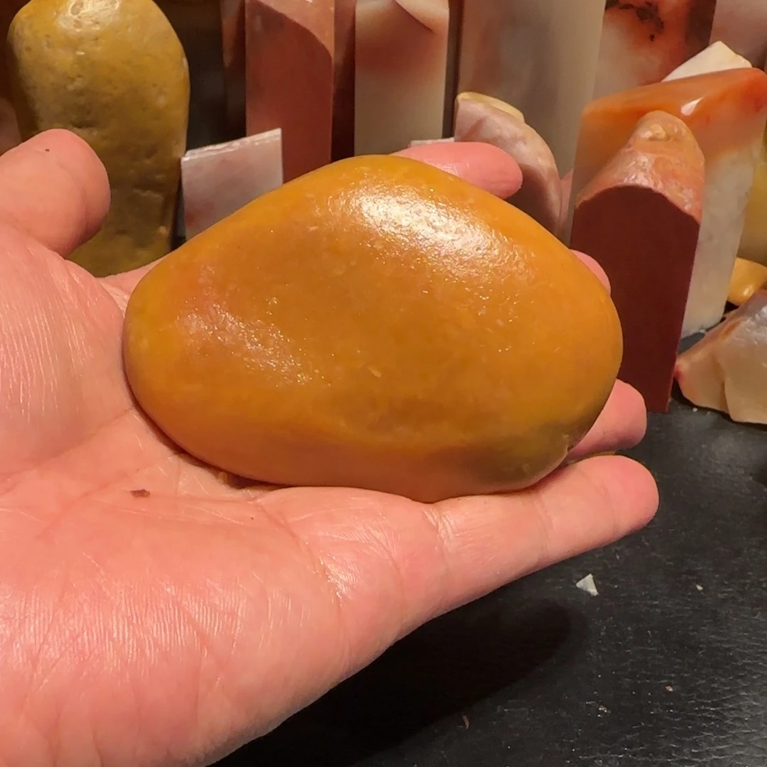 老挝石田黄原石，