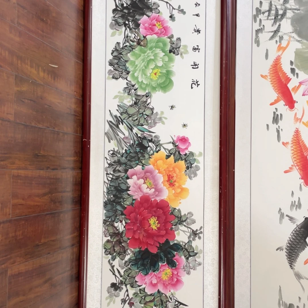 国画带框尺寸48*163厘米