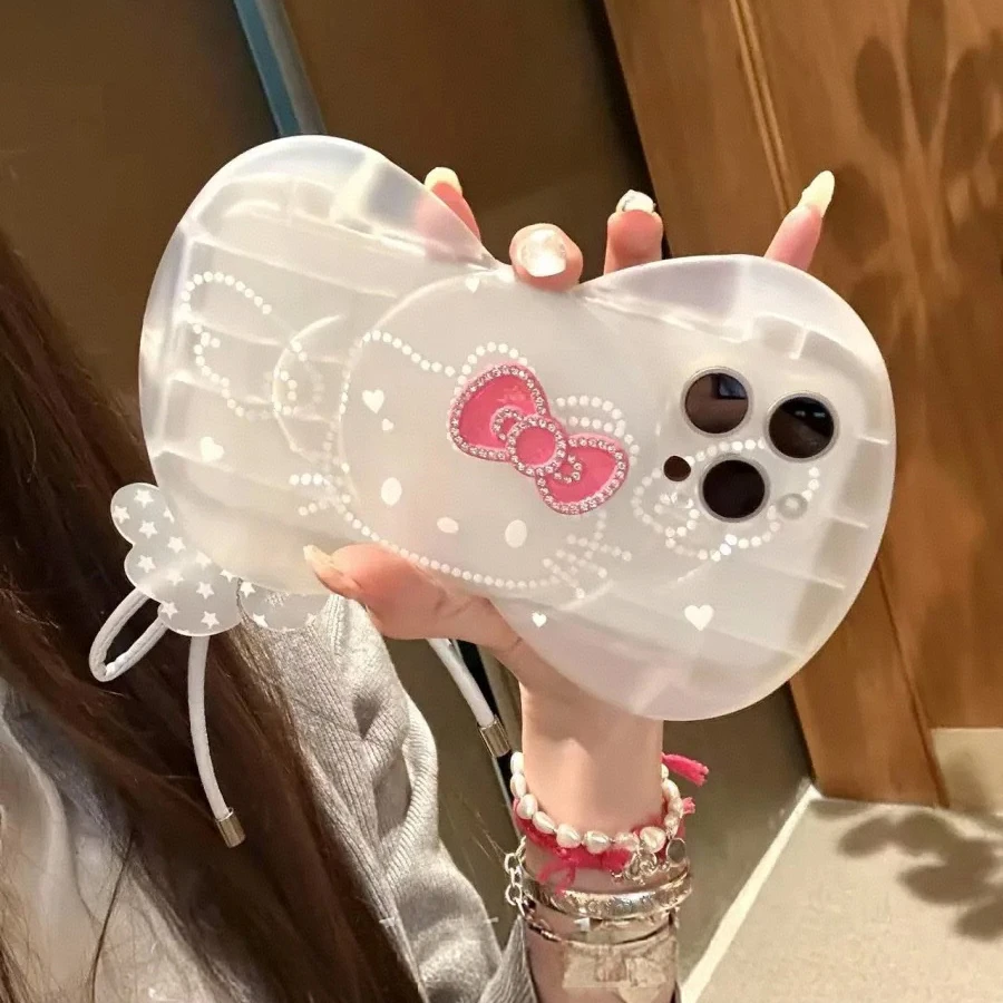 立体蝴蝶结翅膀kt猫咪适用于iPhone16promax手机壳15少女14可爱13