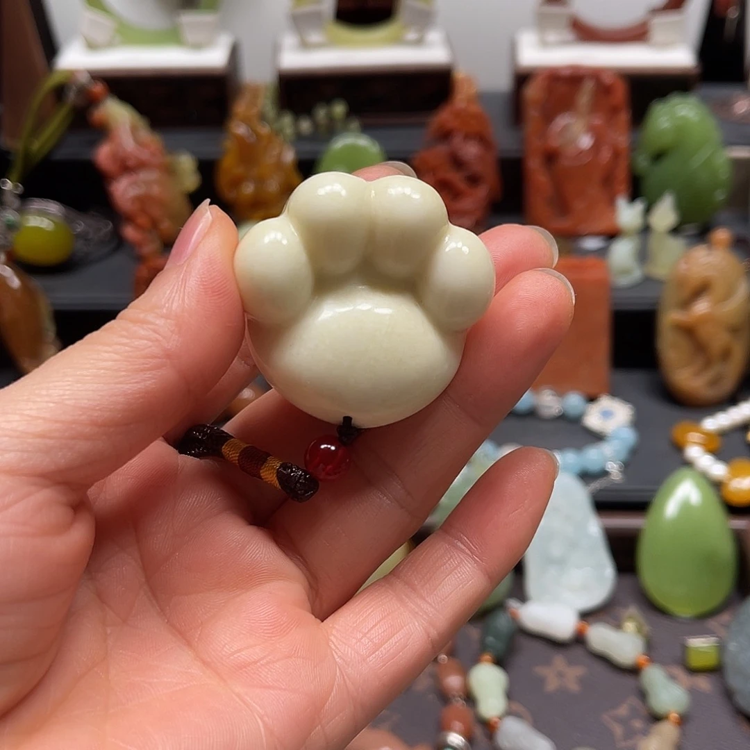 未镶嵌岫玉手把件