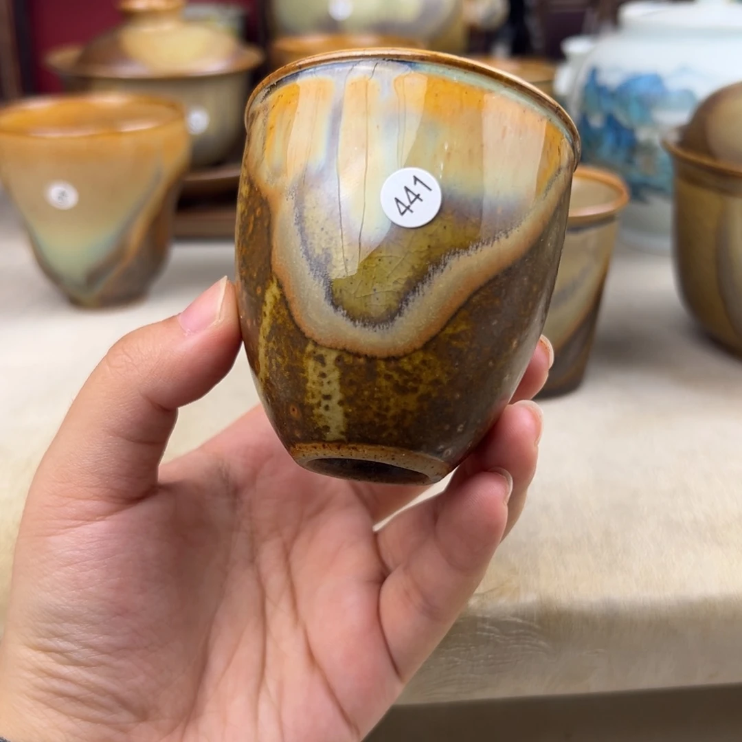 杯纯手工柴烧主人杯