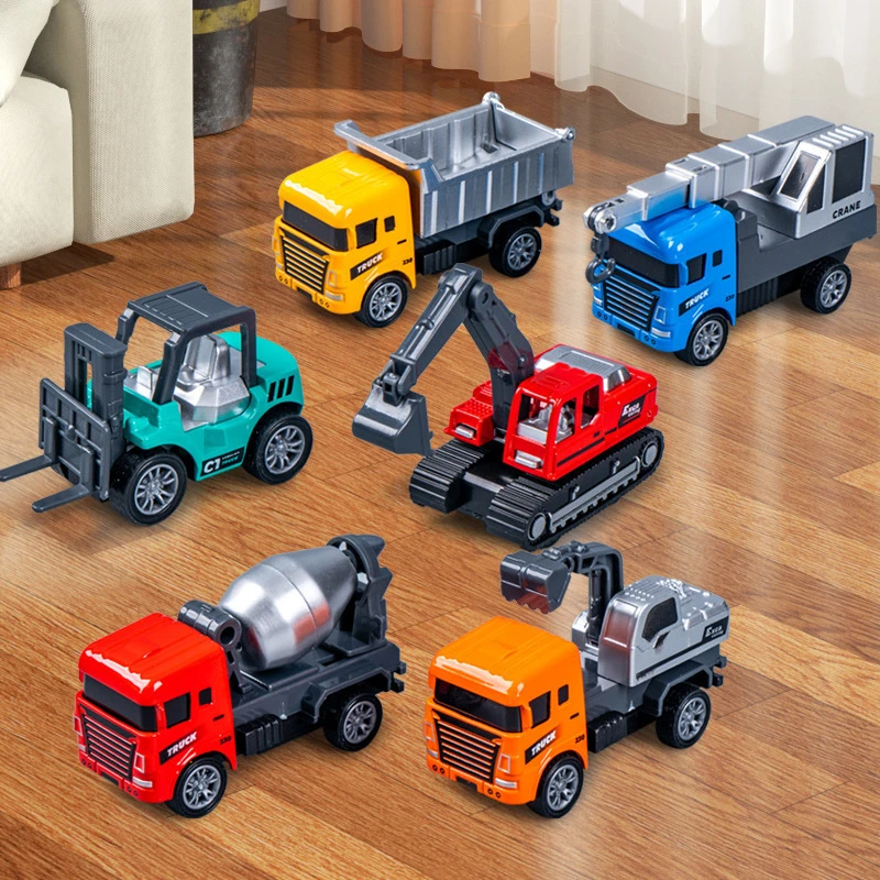 合金仿真挖掘机儿童工程车玩具关节可动惯性行驶益智早教