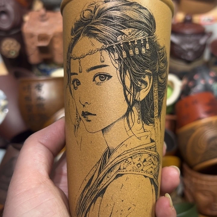 紫砂茶杯宜兴紫砂主人杯