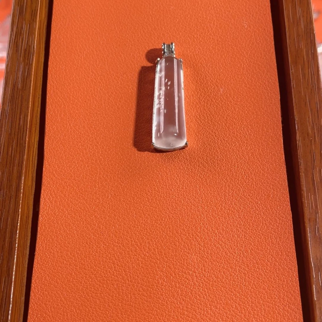 石英质玉银S925镶嵌无事柱