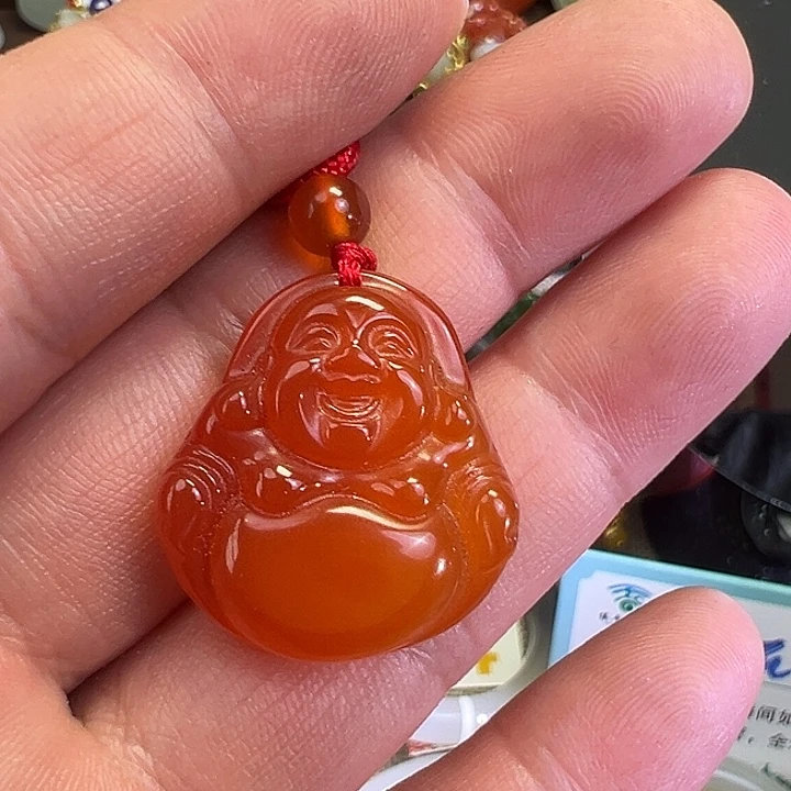 未镶嵌颈饰玛瑙/玉髓佛公