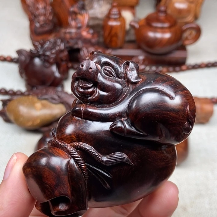 黄花梨/降香黄檀把件103.3克左右沉水紫油梨