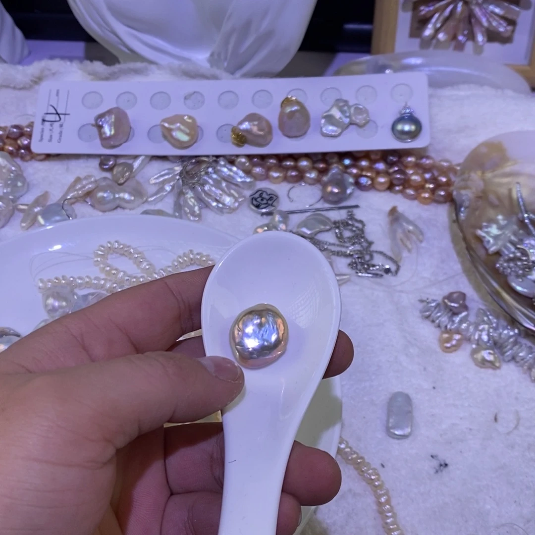 ****Θ淡水珍珠未镶嵌耳饰