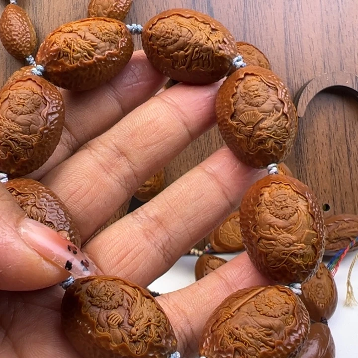 橄榄核手串/手链2.2九龙钟馗