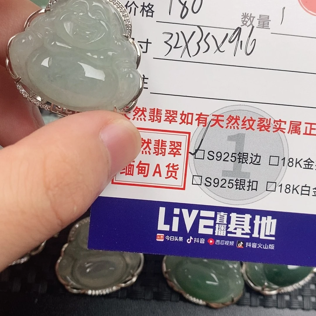 翡翠银S925镶嵌颈饰