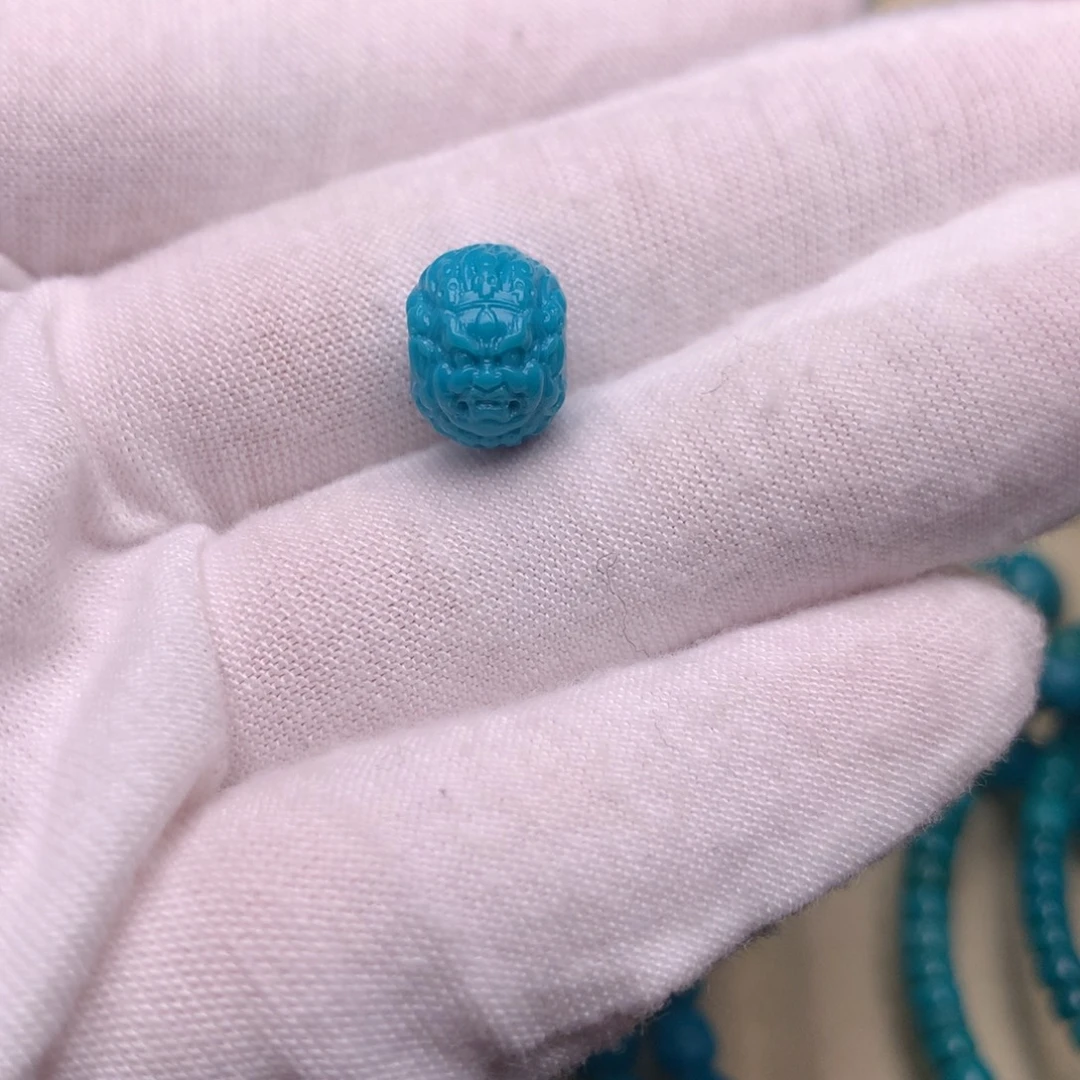 绿松石未镶嵌绿松石黑天10.5