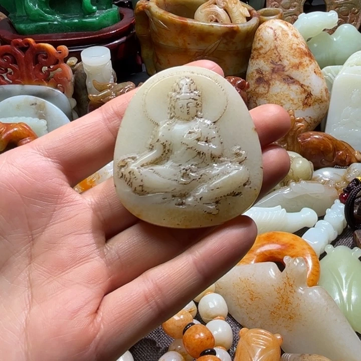 和田玉未镶嵌挂件