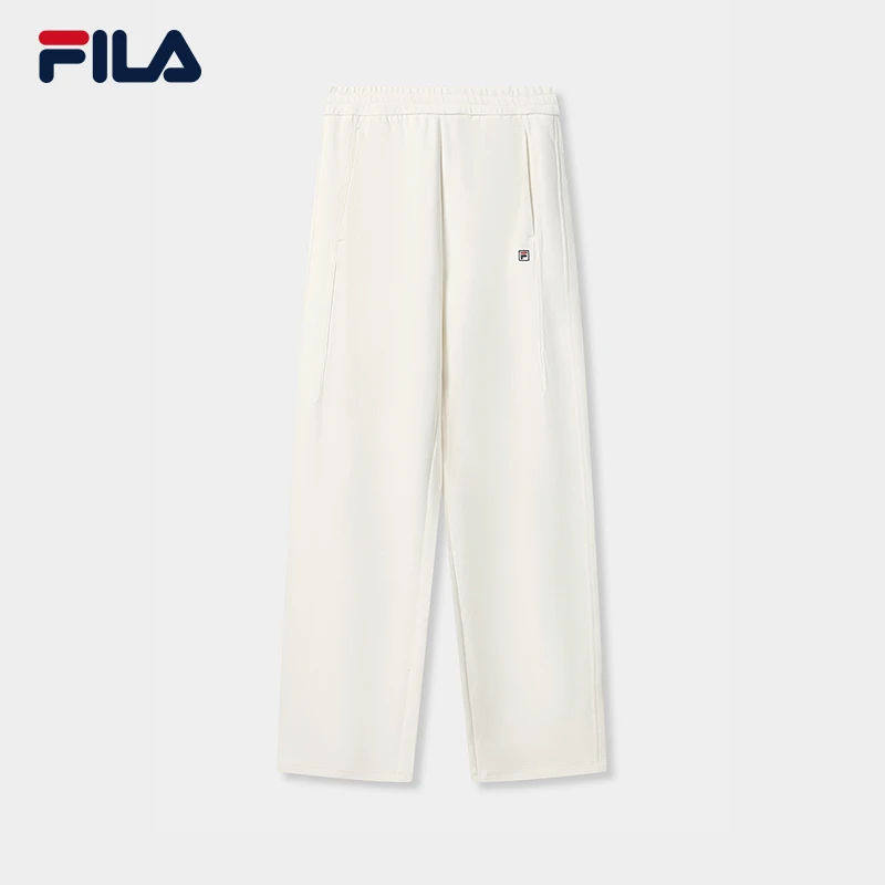 Fila/斐乐新款女子运动时尚简约舒适直筒针织长裤F11W548604F
