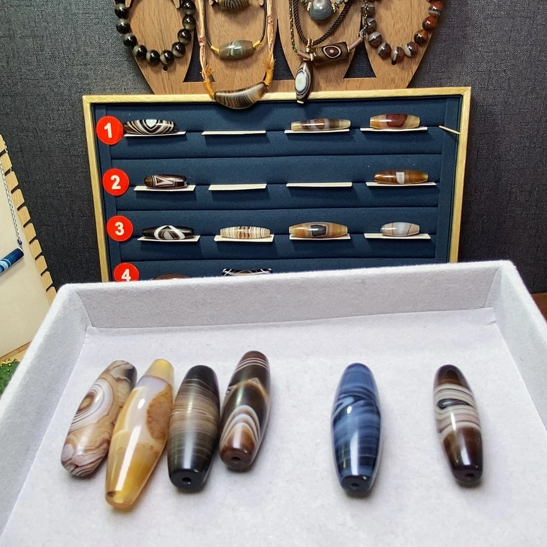 坑***咪玛瑙/玉髓未镶嵌颈饰