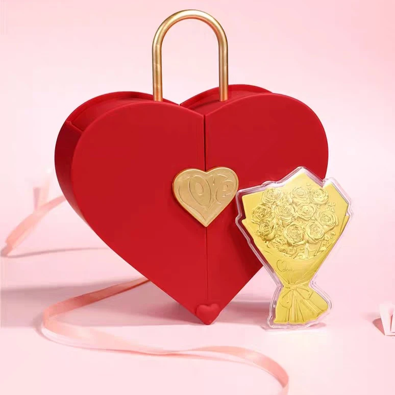 含金工艺品520情人节玫瑰花永生花束金片金箔女神情人节生日礼物