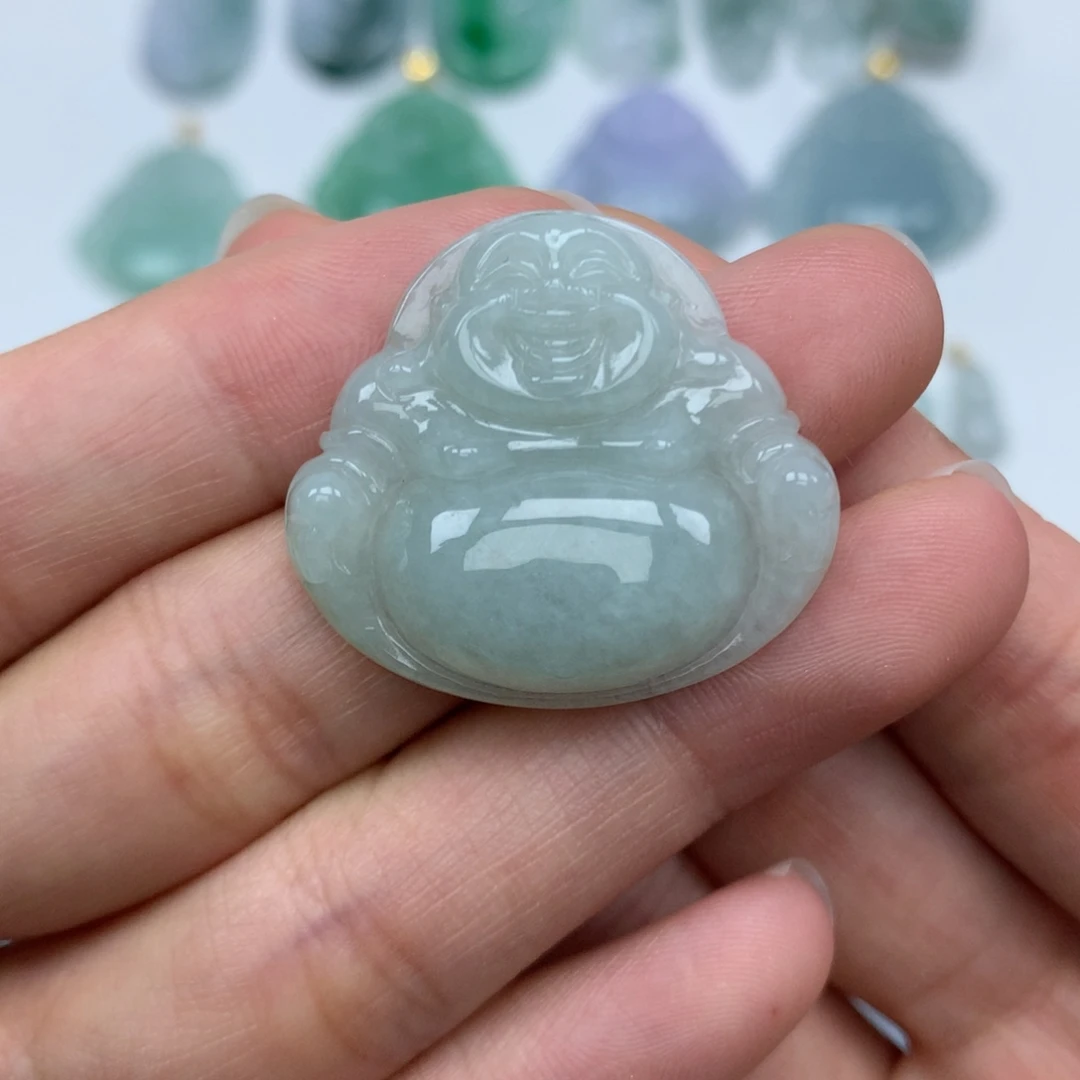 颈饰未镶嵌翡翠天然