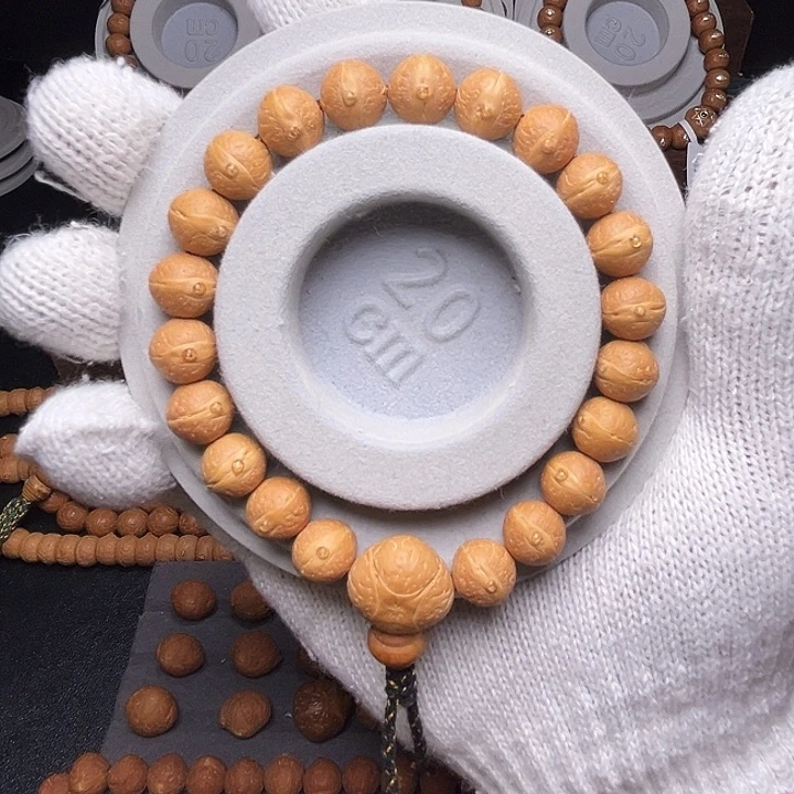 凤眼菩提手串11.5mm实心玉化皮