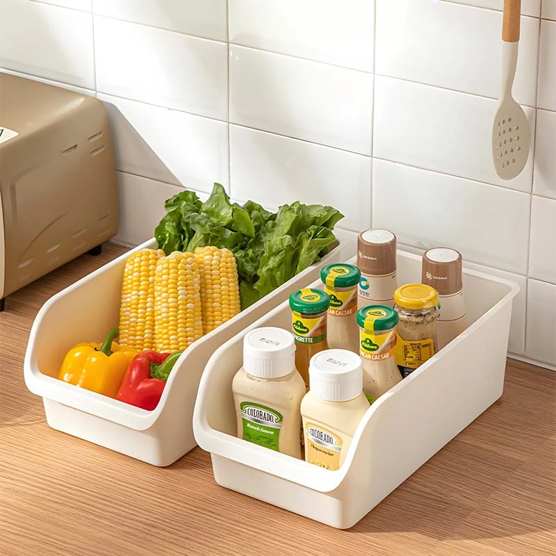 【拍一发四】家用日式冰箱收纳盒子厨房用大容量卫生间抽屉式储物盒