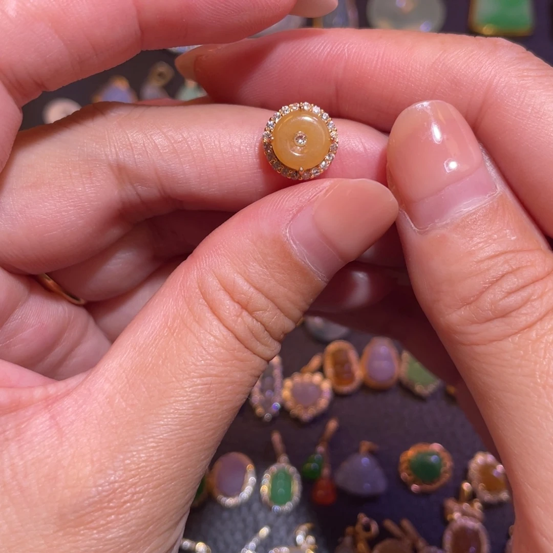 翡翠银S925镶嵌颈饰