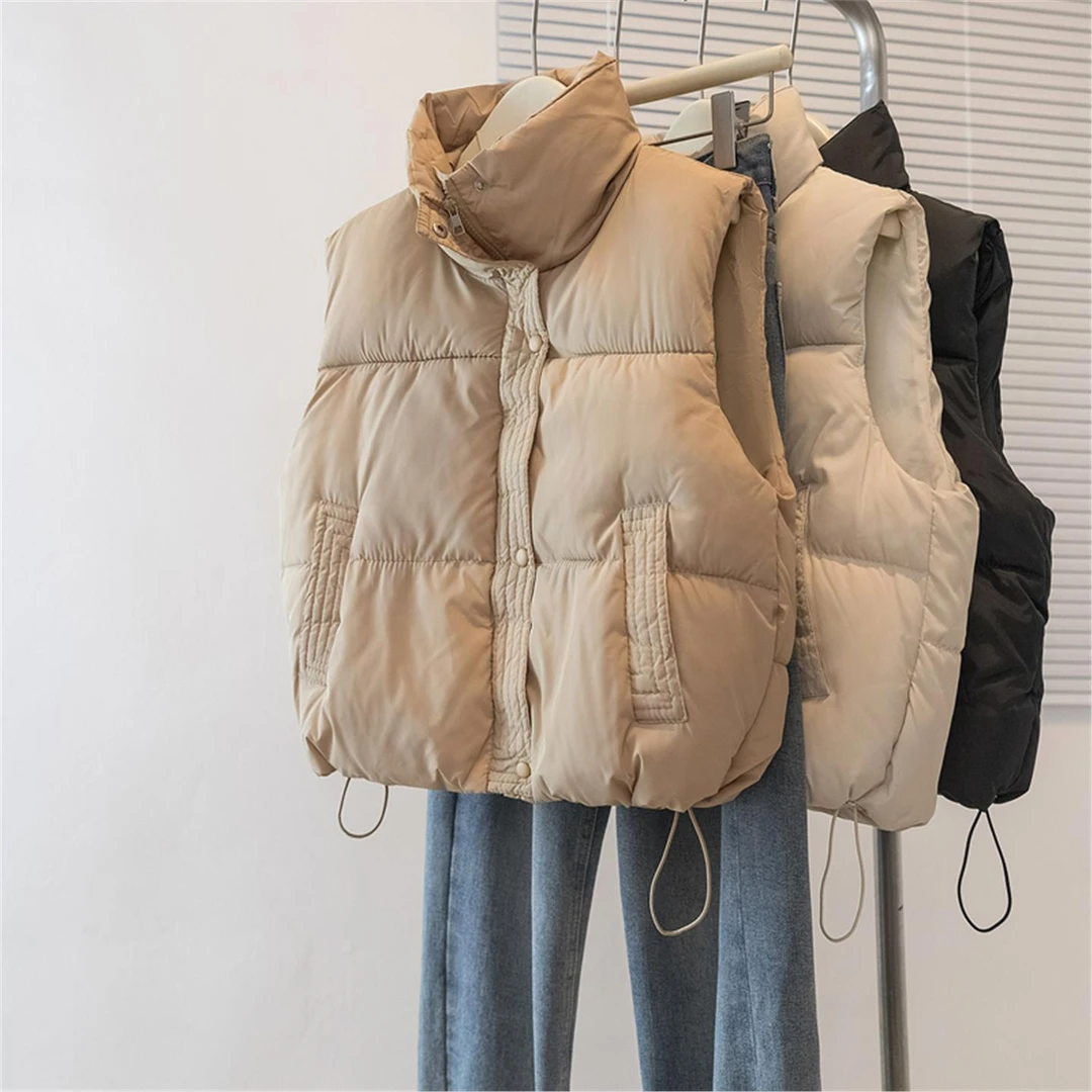 2025秋冬新款时髦洋气棉服马甲外套大码女装胖mm宽松棉衣马夹上衣