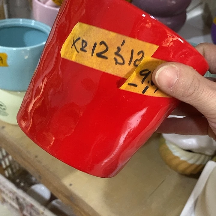 陶摆件陶盆有孔 瑕疵介意勿拍