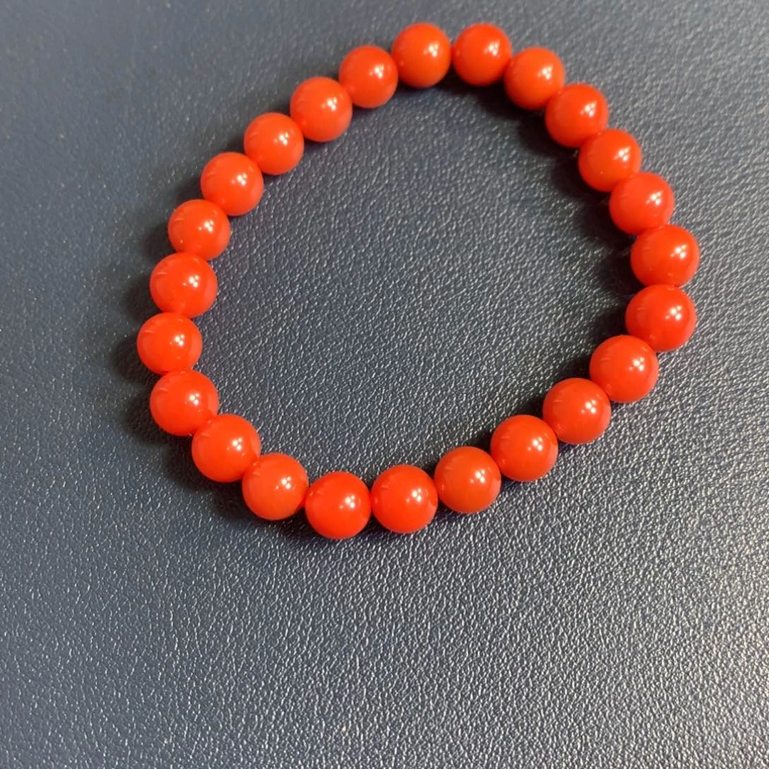 南红玛瑙7+辣椒红手串未镶嵌