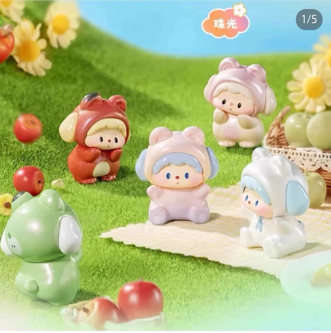 【拆盒】噜噜狗二代小熊派对春日野餐2.0系列萌粒