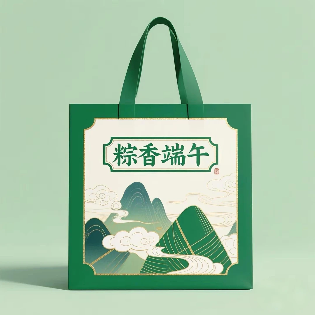 端午节手提袋国潮风保温袋百搭国风手提包文艺学生ins定做手提袋