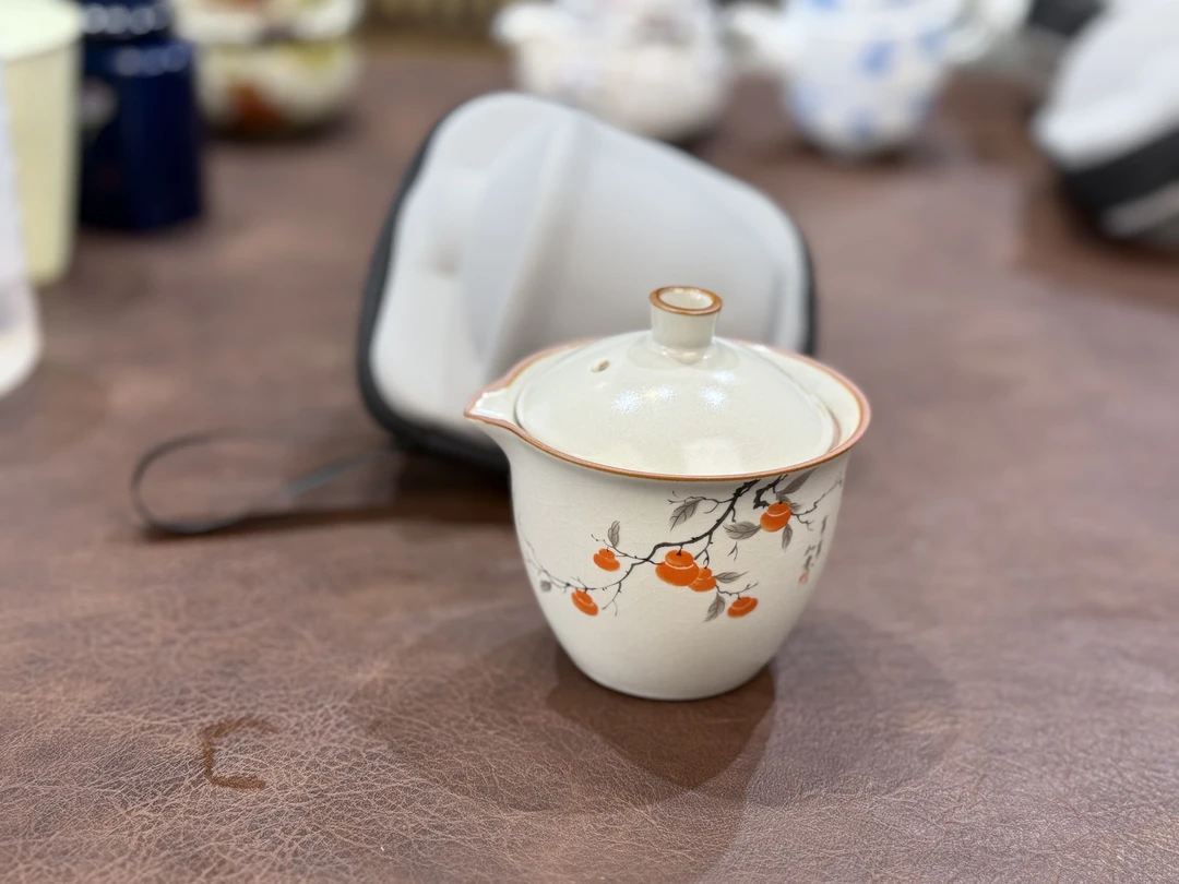 1329事事如意快客一壶两杯旅行茶具