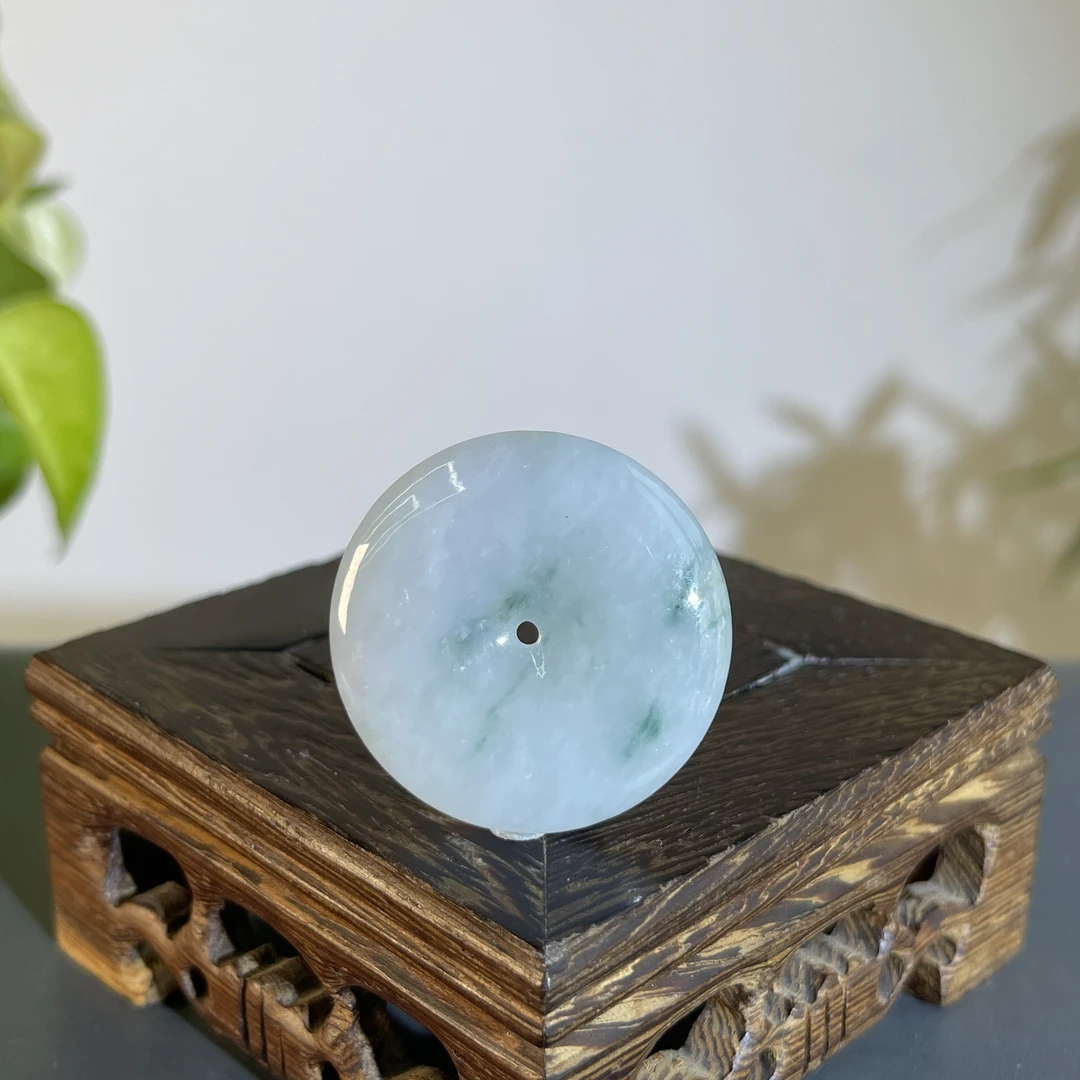 JTW17-38 天然翡翠缅甸A货 平安扣