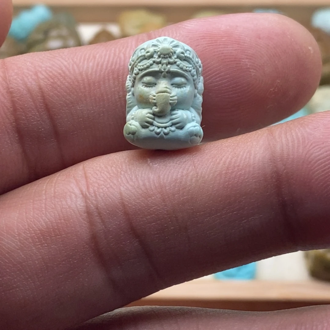 未镶嵌绿松石珠宝半成品