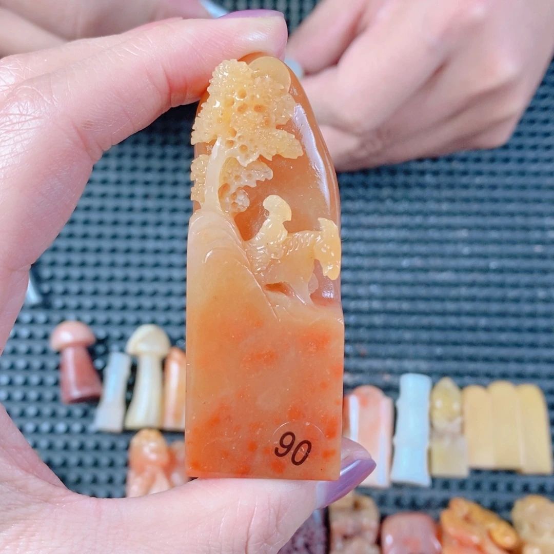 寿山石现场直播手工制作