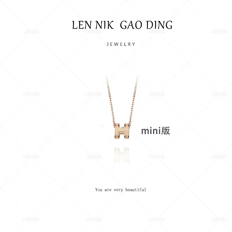 合金项链 lennik/lennik-LN经典轻奢时尚百搭小号MINI字母项链